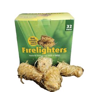 Allume-feu au charbon de bois naturel 32 pièces Boîte d'allume-feu en laine de bois Camping BBQ Grillades Longue durée 8-10 minutes de combustion Facilement - Product Image 6