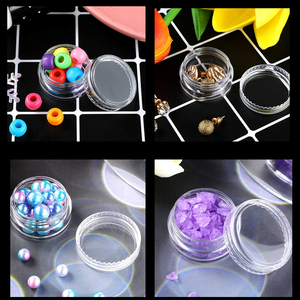 Hủ nhựa trong suốt nhỏ 3g 5g 10g, lọ kem rỗng, hộp đựng mẫu mỹ phẩm 10ml dùng cho phấn nhũ móng tay, bột màu, son dưỡng môi - Product Image 2