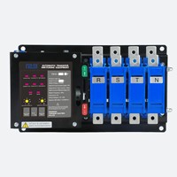 Commutateur de transfert automatique triphasé de 100 ampères, commutateur de transfert automatique triphasé 100A 2p 3p 4P ATS avec couvercle de PC