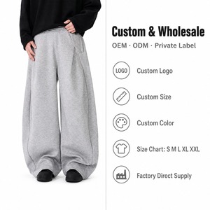 <span class=keywords><strong>Pantaloni</strong></span> Sportivi Larghi Y2K con Logo Personalizzato, Gamba Larga Curva, Casual, per <span class=keywords><strong>Uomo</strong></span>, Primaverili, Stile Sportivo - Product Image 1