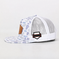 Casquette Snapback 5 Panneaux Personnalisée de Haute Qualité avec Broderie 3D, Camouflage, Trous Découpés au Laser et Patch en Cuir – Fabricant de Casquettes Gorras Snapback