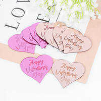 Acryl Happy Valentine's Day Herz Cupcake-Topper Verlobungs-Kuchendekoration für Geschenk-Party-Zubehör