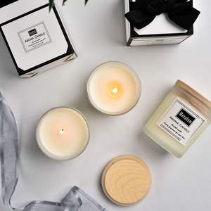 IKEDA di lusso 12oz barattoli di candela <span class=keywords><strong>con</strong></span> Logo personalizzato legno di sandalo gelsomino <span class=keywords><strong>lavanda</strong></span> profumato scatole di candela Design originale - Product Image 5