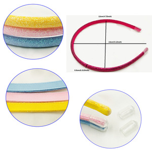 Diadema de Moda Hecha a Mano con Lentejuelas de 0.8cm <span class=keywords><strong>en</strong></span> 13 Colores, Diadema de Tela de PU con Hebilla, Accesorios para el Cabello DIY - Product Image 4