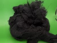 Fibre de polyester vierge 6D 90 mm, noire unie, pour emballage, rembourrage, béton et filage, longueur découpée sur mesure