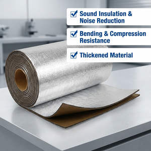 Feutre insonorisant auto-adhésif 3-en-1 en caoutchouc butyle et feuille d'aluminium pour studio d'enregistrement et home cinéma - Product Image 2