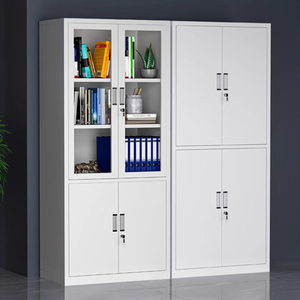 Demonte Soğuk Haddelenmiş Çelik Ofis Dolabı Sağlam Kapılar Paslanmaz Toz Boya Kaplama Evrak Dolabı Ayarlanabilir Raflar - Product Image 6