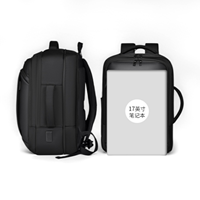 Sac à dos professionnel extensible pour ordinateur portable BSCI avec sangle de bagage, sac à dos multi-poches pour le travail et les voyages