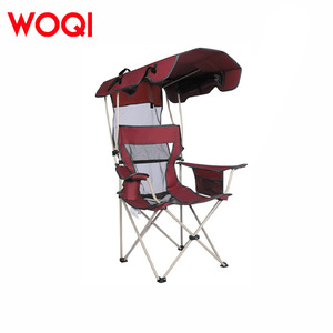 Silla Plegable Woqi de Aluminio, Portátil, para Jardín, Camping, con Sombrilla Rectangular, Ligera y Resistente - Product Image 1