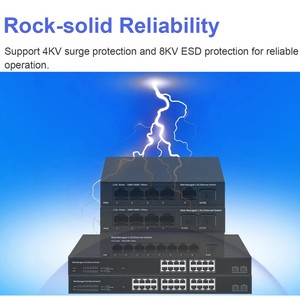 2.5gbe Quản Lý chuyển đổi 5 cổng 2500Mbps mạng 10G SFP + khe cắm uplink web quản lý liên kết tập hợp trung tâm Internet Splitter - Product Image 5