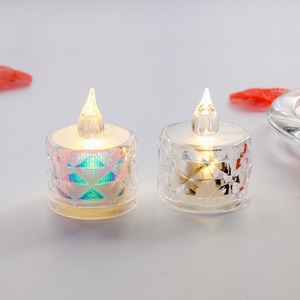 <span class=keywords><strong>LED</strong></span> Kristal Mum Işığı Dumansız Çay Mumu Noel Romantik Gece Lambası Doğum Günü Düğün Sütun Şeklinde Ateşsiz <span class=keywords><strong>LED</strong></span> Mum - Product Image 1