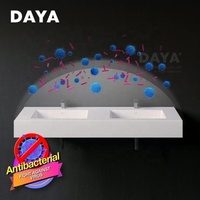 Ensemble de salle de bain en céramique de luxe, lavabo de petite taille en résine époxy