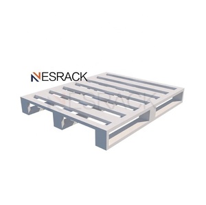 Nhà Máy Bán Buôn Công Nghiệp Hậu Cần Di Chuyển Mạ Thép Kim Loại <span class=keywords><strong>Pallet</strong></span> Tròn Góc Hai Mặt <span class=keywords><strong>Stackable</strong></span> Sắt <span class=keywords><strong>Pallet</strong></span> - Product Image 2