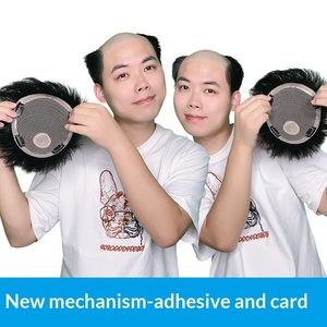 Extensión de Cabello Corto de Cabello Natural para Hombre con Mecanismo de Clip Adhesivo, Venta Caliente Transfronteriza - Product Image 2