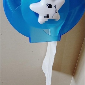 Boîte à papier toilette en plastique au design simple, sans perforation, étanche, style cylindrique, porte-papier toilette - Product Image 3