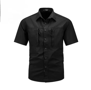 Custom Single Knoop Pocket Korte Mouw Performance Casual Shirt Functionele Tactische Outwear Worker Uniform Twill - Product Image 4