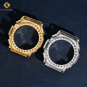 Prix d'usine Lunette de montre en Moissanite Or rose Argent sertie de diamants Bijoux de mode GM2100 Lunette de montre en Moissanite VVS argentée - Product Image 5