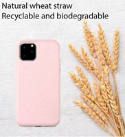Étui de téléphone en paille de blé 100% biodégradable et écologique, offrant des services de moulage par injection OEM, certifié ISO9001 par Ecson