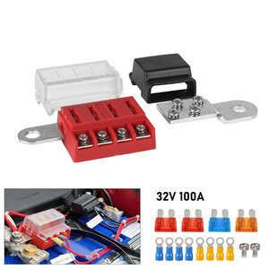 Blue Ocean <b>Model</b> 50244 Fuse Holder Battery Terminal Mounting <b>Kit</b> Red Color With Cover And Connectors - Product Image 5