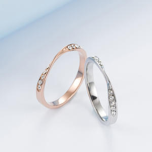 Anillo Unisex de Acero de Titanio con Diseño Geométrico y Engaste de Canal, Joyería para Uso Diario K R321 - Product Image 3