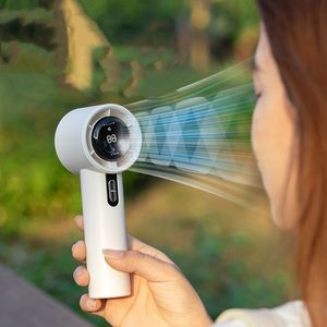 2025 Portátil Turbo USB recarregável de alta velocidade elétrica Mini 100 Velocidades do Vento Mini Ventilador Camping Table Home Car Use - Product Image 5