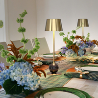 Lampe de table en marbre de luxe avec commande tactile sans fil flexible LED pour la décoration du salon et de la chambre