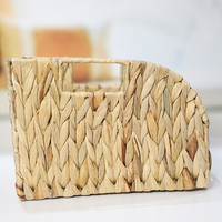 Panier de rangement en rotin tressé fait main - Petit panier à linge pliable et organisateur de jouets de cuisine pour réservoir de toilettes