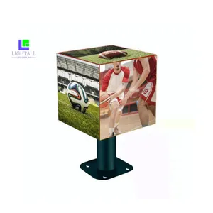 Outdoor Indoor Logo Led Display Screen Advertising Led Cube Screen Hd 3d Led Cube 5 Sides Magic Square Creative Cube Led Display