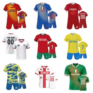 Kaus Olahraga Pria Anak-anak Sepak Bola Setelan Pakaian Sepak Bola Anak Laki-laki Kaus Gaya Buatan Seragam Tim Pakaian Latihan Cepat Kering - Product Image 1