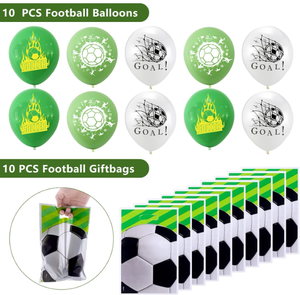 Caja ciega con tema de fútbol, bolsas de globos de juguete, pulsera, medalla, llavero, silbato, bolígrafo, tatuaje, pegatina para suministros de eventos deportivos - Product Image 3