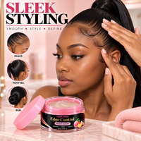 Gel Fixant Ultra-Résistant pour le Coiffage des Bords, des Cheveux de Bébé, des Tresses, des Queues de Cheval et des Coiffures Lisses