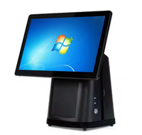 Terminal de point de vente de bureau JJPOS JJ-A8, écran tactile 15,6 pouces, 4 Go de DDR3, 128 Go de SSD, tout-en-un, Wi-Fi 6, Bluetooth 5.2 pour les supermarchés