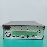 Mini NUC ITX Motherboard Casing Kecil 8 Port Multi-Serial COM Rak Kontrol Industri yang Dapat Dipasang di Dinding Server Otomasi Portabel dengan Kipas
