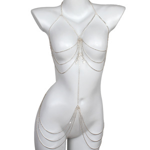 2024 <span class=keywords><strong>Cadena</strong></span> de diamantes completa de lujo mariposa geométrica moda club nocturno pesado erótico <span class=keywords><strong>Europa</strong></span> y los Estados Unidos <span class=keywords><strong>Cadena</strong></span> de pecho corporal - Product Image 1