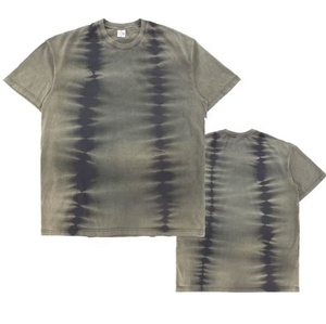 T-shirt tie-dye pour homme de haute qualité, 100% coton, chemise à manches courtes personnalisée, adaptée aux hommes, version vintage surdimensionnée personnalisée. - Product Image 5