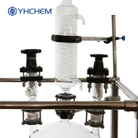 Réacteur de cristallisation en verre de 20 litres pour la synthèse peptidique Réacteur en phase solide en verre de 20 litres