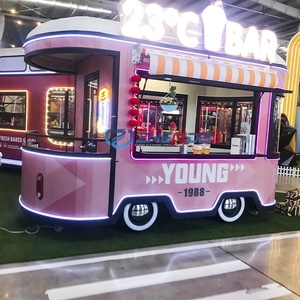 Mobile Mobile Bar Foodtruck Concession Food Catering BBQ Beer Pizza Food Trailer Truck <b>with</b> Fully Kitchen Equipped Restaurant - Product Image 5