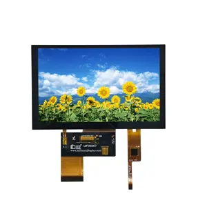 CTP IPS görüntüleme RGB arayüzü ile 5.0 inç 800*480 TFT ekran 300nits parlaklık HY4613 sürücü LCD ekran ekran paneli