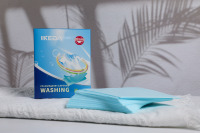 Feuilles de linge écologiques personnalisées IKEDA feuilles de lavage jetables pour vêtements 30 feuilles/boîte en gros