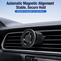 Support de téléphone magnétique universel à clipser pour voiture, fixation par ventouse, hauteur réglable, rotation à 360 degrés, idéal pour les trajets quotidiens