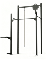 Appareil de musculation multifonctionnel autoportant en acier au carbone pour l'extérieur, avec corde de traction pour l'escalade et les exercices de fitness