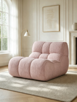 ATUNUS Canapé individuel en chenille, mobilier de salon moderne et simple, fauteuil d'appoint paresseux avec rembourrage en éponge, pour chambre à coucher