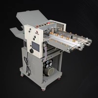 Machine à plier le papier entièrement automatique de qualité industrielle Bao Yu 384, ventilateur d'aspiration grande capacité, capacités de pliage double/triple