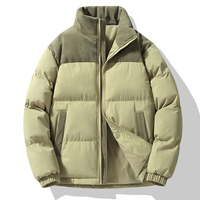 Fabricants Veste en duvet épaisse pour hommes Manteau à col montant Bomber en polyester chaud Veste de survêtement d'hiver surdimensionnée pour couple