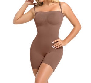 Seamless <strong>Strapless</strong> Shapewear Shortie Bodysuit <strong>Firm</strong> Thigh <strong>Body</strong> <strong>Shaper</strong> for Women Tummy <strong>Control</strong> Full <strong>Body</strong> Shapewear - Product Image 6