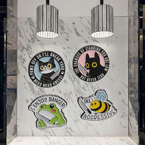 Broches en émail d'animaux Danger Dagger, personnalisées, I ENJOY DANGER, badges de revers, bijoux d'animaux, vêtements, Nouvel An chinois, remise de diplôme - Product Image 3