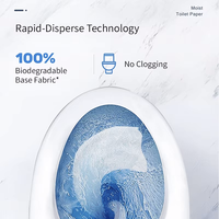 Lingettes biodégradables jetables pour hommes OEM 5,9x7,5 pouces, non tissées, lot de 4, sans parfum ni alcool, pH équilibré, lingettes douces pour la toilette