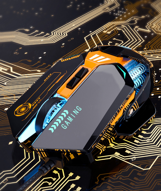 C6 Wired Gaming Mouse,5 Million Click Lifespan Gaming Chip,Perfect for Gamer Office Users