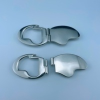 Boucles personnalisées en alliage de zinc de qualité, réglables, pour vêtements, chaussures, sacs, avec placage décoratif sans nickel.