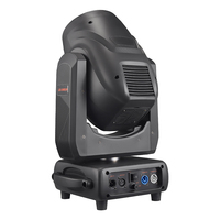 Projecteur de scène à tête mobile LED 300W avec 48 prismes en nid d'abeille et 7 gobos, faisceau annulaire DMX512 pour les événements DJ, les clubs et les bars